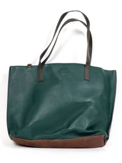 Modelo: M2110 Bolsos Hippies de Cuero - Bolso grande bi-color tipo BOVN03 - Modelo M2110