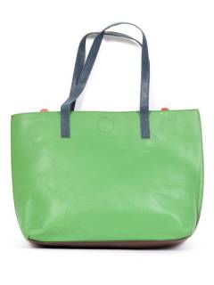 Modelo: M21 Bolsos Hippies de Cuero - Bolso grande bi-color tipo BOVN03 - Modelo M21