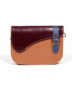 Bolso de Cuero de Colores Mediano Asimétrico BOVN04 para comprar al por mayor o detalle  en la categoría de Complementos y Accesorios Hippies  Alternativos  | ZAS.