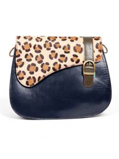 Modelo: M2223 Bolsos de Cuero - Bolso hippie de cuero realizado BOVN05-A - Modelo M2223