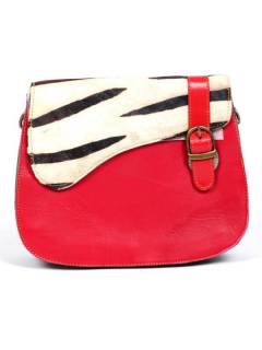 Modelo: M2221 Bolsos de Cuero - Bolso hippie de cuero realizado BOVN05-A - Modelo M2221