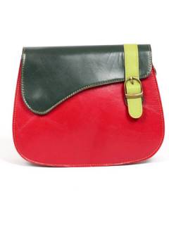 Modelo: M2226 Bolsos de Cuero - Bolso hippie de cuero realizado BOVN05 - Modelo M2226