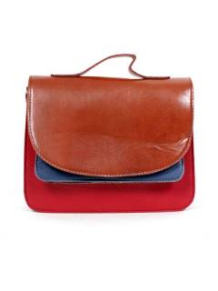 Modelo: M211 Bolsos de Cuero - Bolso hippie de cuero realizado BOVN06 - Modelo M211