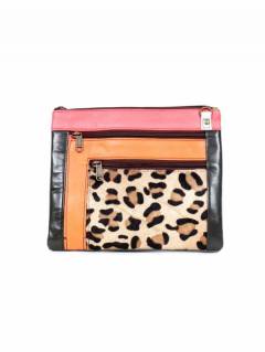 Modelo: M216 Bolsos de Cuero - Bolso hippie de cuero plano BOVN07-A - Modelo M216