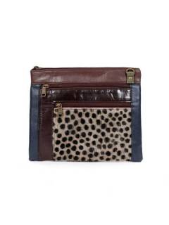 Modelo: M211 Bolsos de Cuero - Bolso hippie de cuero plano BOVN07-A - Modelo M211
