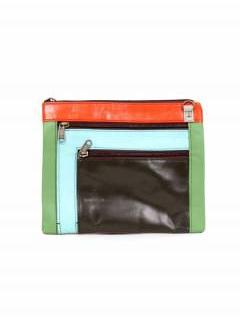 Bolsos de Cuero - Bolso hippie de cuero plano BOVN07 - Modelo M219