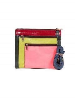 Bolsos de Cuero - Bolso hippie de cuero plano BOVN07 - Modelo M214