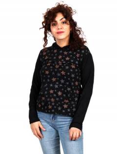 Camiseta con estrellas y capucha,  para comprar al por mayor o detalle  en la categoría de Outlet Hippie Artesanal  | ZAS. [CACEV06]