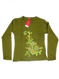 Modelo: Verde Camiseta de algodón Mod Verde