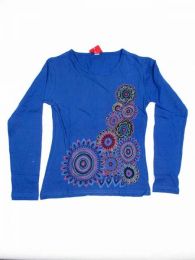 Modelo: Azul Camiseta de algodón Mod Azul