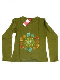 Modelo: Verde Camiseta de algodón Mod Verde
