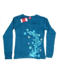 Modelo: Azul Camiseta de algodón Mod Azul
