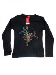Modelo: Negro Camiseta de algodón Mod Negro