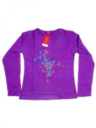Modelo: Morado Camiseta de algodón Mod Morado