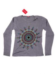 Modelo: Gris Camiseta de algodón Mod Gris
