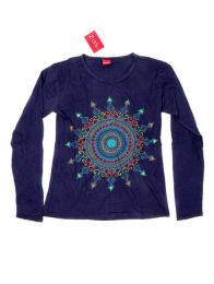 Modelo: Azul Camiseta de algodón Mod Azul