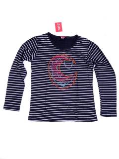 Camisetas de Manga Larga - Camiseta de rayas de algodón CAEV17 - Modelo Negro
