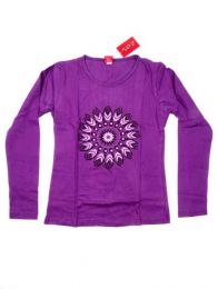 Modelo: Morado Camiseta con manga larga con Mod Morado