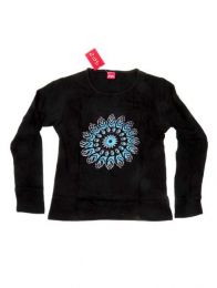 Modelo: Negro Camiseta con manga larga con Mod Negro