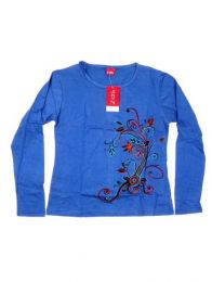 Modelo: Azul Camiseta con manga larga con Mod Azul