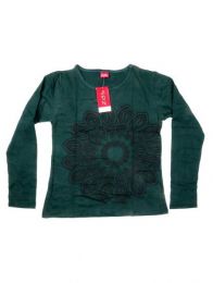Modelo: Verde Camiseta con manga larga con Mod Verde