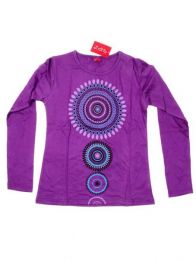 Modelo: Morado Camisetas de Manga Larga - Camiseta de manga larga con CAEV24 - Modelo Morado