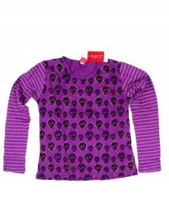 Camisetas de Manga Larga - Camiseta de algodón CAEV28 - Modelo Morado