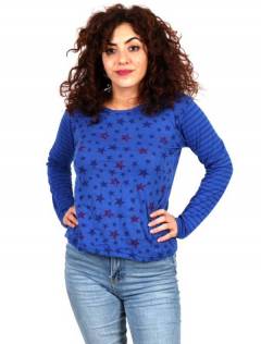 Camiseta de estrellas, para comprar al por mayor o detalle  en la categoría de Ropa Hippie de Mujer Artesanal | ZAS.[CAEV29]