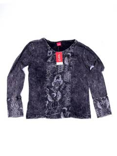 Camisetas de Manga Larga - Camiseta de algodón CAEV32 - Modelo Negro