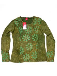 Camisetas de Manga Larga - Camiseta de algodón CAEV33 - Modelo Verde