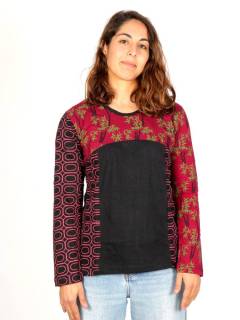 Camiseta M Larga combinado retro y bambú, para comprar al por mayor o detalle.[CAEV38]