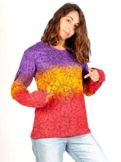 Detalle no seleccionable para compra Camisetas Hippie M Larga - Camiseta de manga larga confeccionada CAEV43.