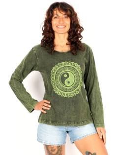  Camiseta Bicolor Yin Yang Lavada a la Piedra para comprar al por mayor o detalle  en la categoría de   [CAEV47] .