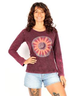  Camiseta sol y luna con efecto lavado artesanal para comprar al por mayor o detalle  en la categoría de   [CAEV64] .
