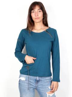 Camiseta Hippie Espiral cremalleras,  para comprar al por mayor o detalle  en la categoría de Ropa Hippie de Mujer | ZAS Tienda Alternativa. [CAHC10]