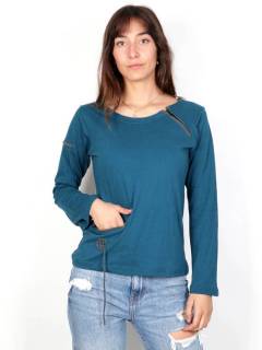 Camiseta Hippie Espiral cremalleras,  para comprar al por mayor o detalle  en la categoría de Ropa Hippie Bohemia de Mujer | ZAS. [CAHC10]