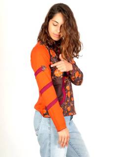 Detalle no seleccionable para compra Camisetas Hippie M Larga - Camiseta hippie de algodón CAHC11.
