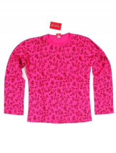 Modelo: Rosa Outlet Ropa Hippie - Camiseta de algodón CAHC16 - Modelo Rosa