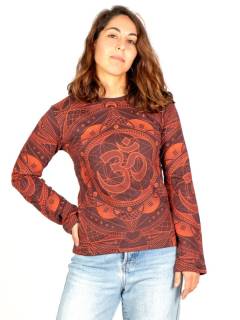 Camiseta OM con estampado integral [CAHC17]. Camisetas Hippie M Larga para comprar al por mayor o detalle  en la categoría de Ropa Hippie Bohemia de Mujer | ZAS.