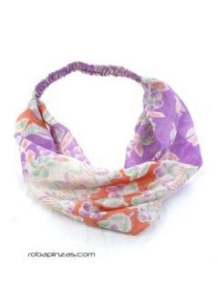 Detalle no seleccionable para compra Cintas Palos y Pinchos - Accesorios Pelo - Cinta del pelo seda estampada, CEHC04.