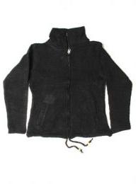Modelo: Negro Chaqueta de lana alternativa. Mod Negro