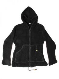 Modelo: Negro Sudadera de lana Alternativa. Mod Negro