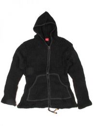 Modelo: Negro Sudadera de lana Alternativa. Mod Negro