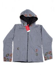 Modelo: Gris Sudadera hippie bordadA. Sudadera Mod Gris