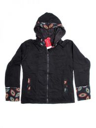 Modelo: Negro Sudadera hippie bordadA. Sudadera Mod Negro