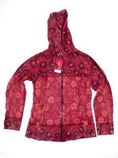 Chaquetas y Abrigos - Sudadera de entretiempo lavada CHEV112 - Modelo Rojo