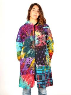 Abrigo Hippie Patchwork Multicolor de Entretiempo, para comprar al por mayor o detalle.[CHEV113]