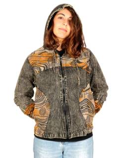 Chaqueta Lavada a la Piedra con Estampados Étnicos,  para comprar al por mayor o detalle  en la categoría de Ropa Hippie Bohemia de Mujer | ZAS. [CHEV114]