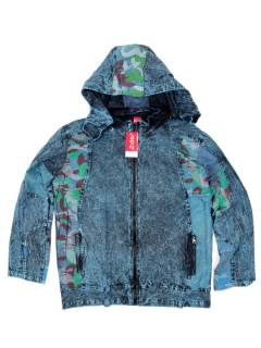 Modelo: Azul Sudaderas y Chaquetas - Chaqueta sudadera con capucha CHEV117 - Modelo Azul