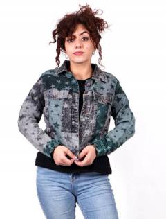Chaqueta Vaquera Estrellas,  para comprar al por mayor o detalle  en la categoría de Ropa Hippie de Mujer Artesanal | ZAS. [CHEV25]